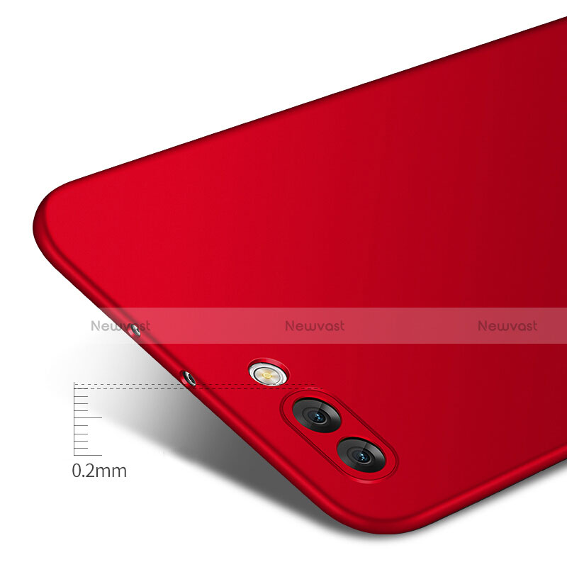 Hard Rigid Plastic Matte Finish Snap On Case M06 for Huawei Honor View 10 Red