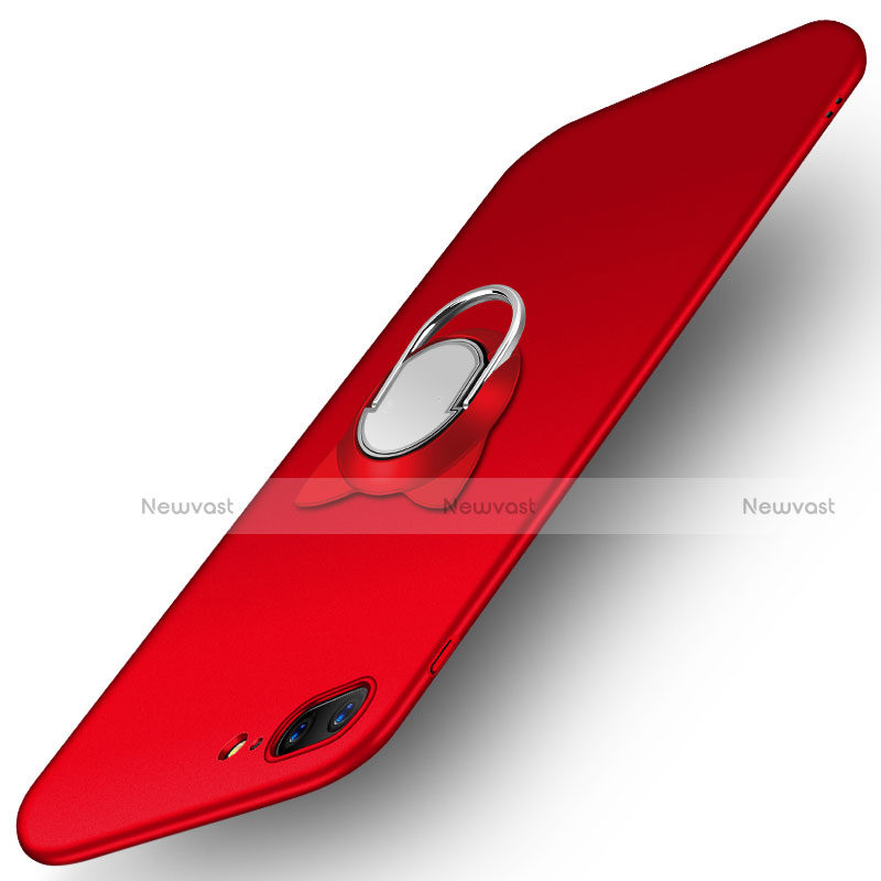 Hard Rigid Plastic Matte Finish Snap On Case M07 for Apple iPhone 7 Plus Red