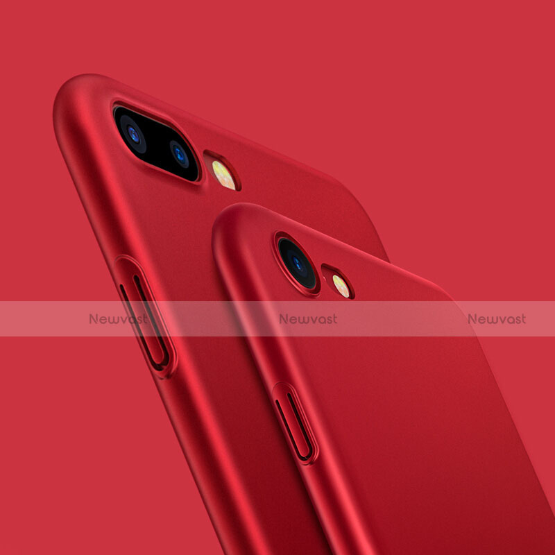 Hard Rigid Plastic Matte Finish Snap On Case M07 for Apple iPhone 8 Red