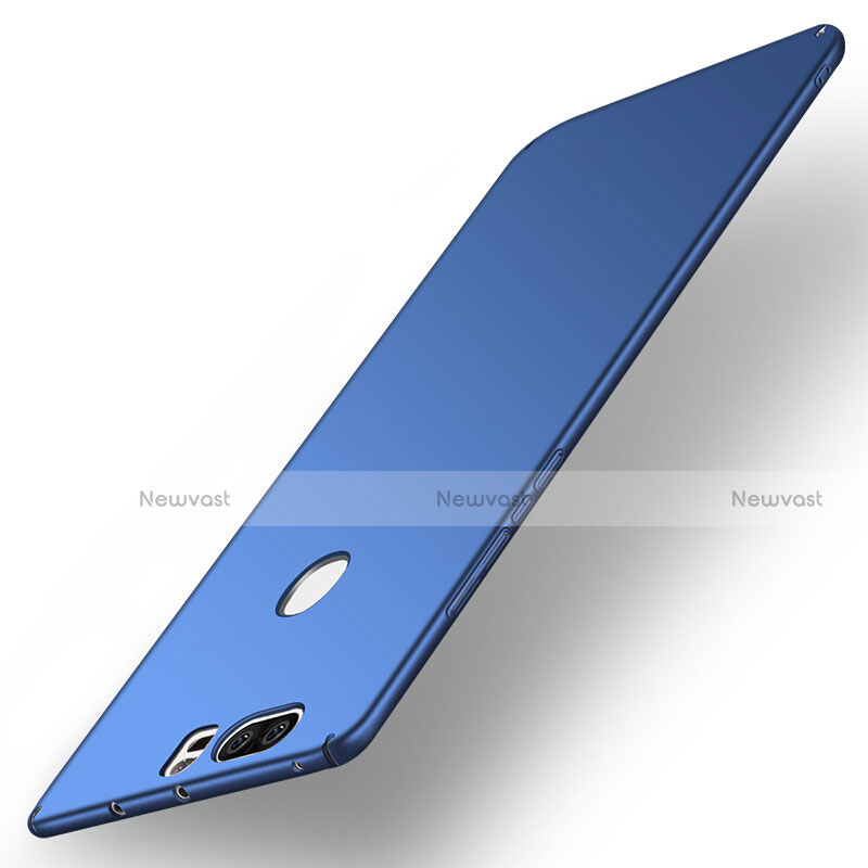 Hard Rigid Plastic Matte Finish Snap On Case M07 for Huawei Honor V8 Blue