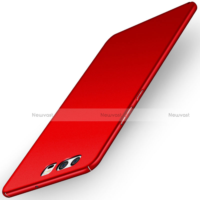 Hard Rigid Plastic Matte Finish Snap On Case M08 for Huawei P10 Red