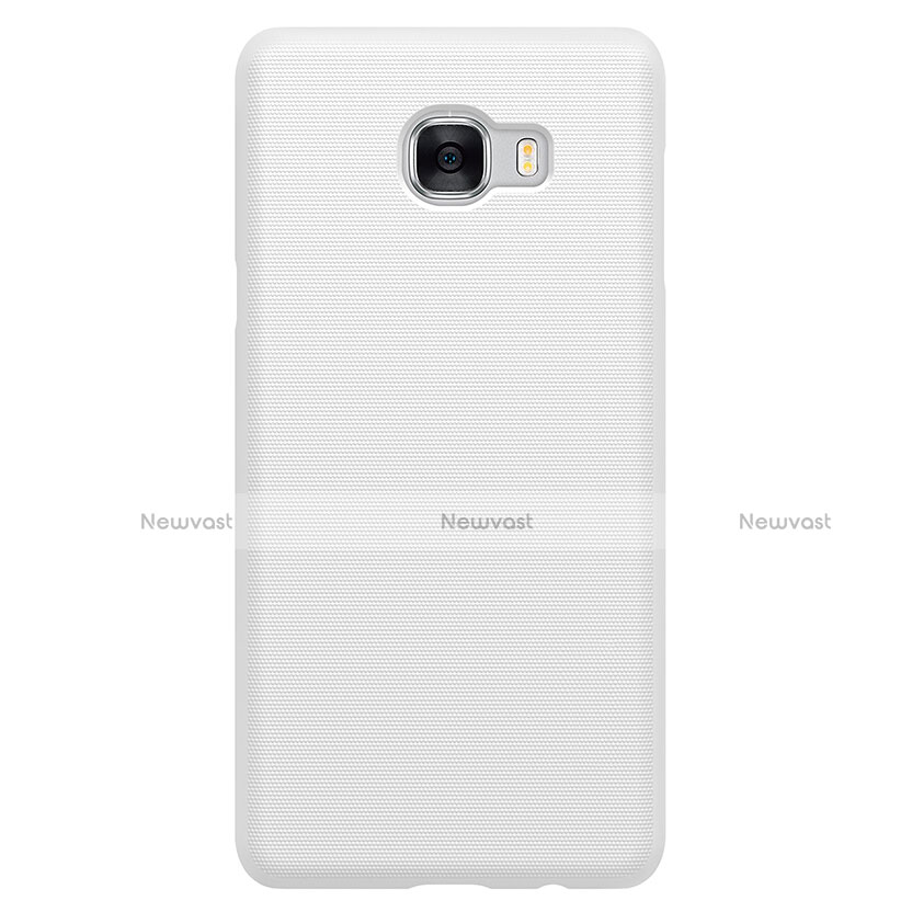 Hard Rigid Plastic Matte Finish Snap On Case M08 for Samsung Galaxy C5 SM-C5000 White