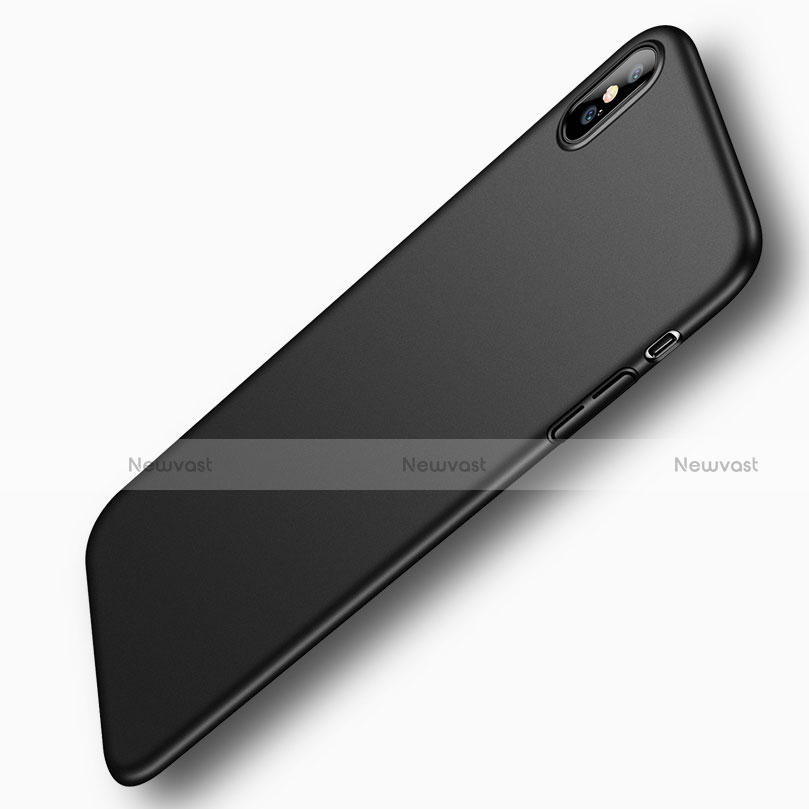 Hard Rigid Plastic Matte Finish Snap On Case M09 for Apple iPhone Xs Black