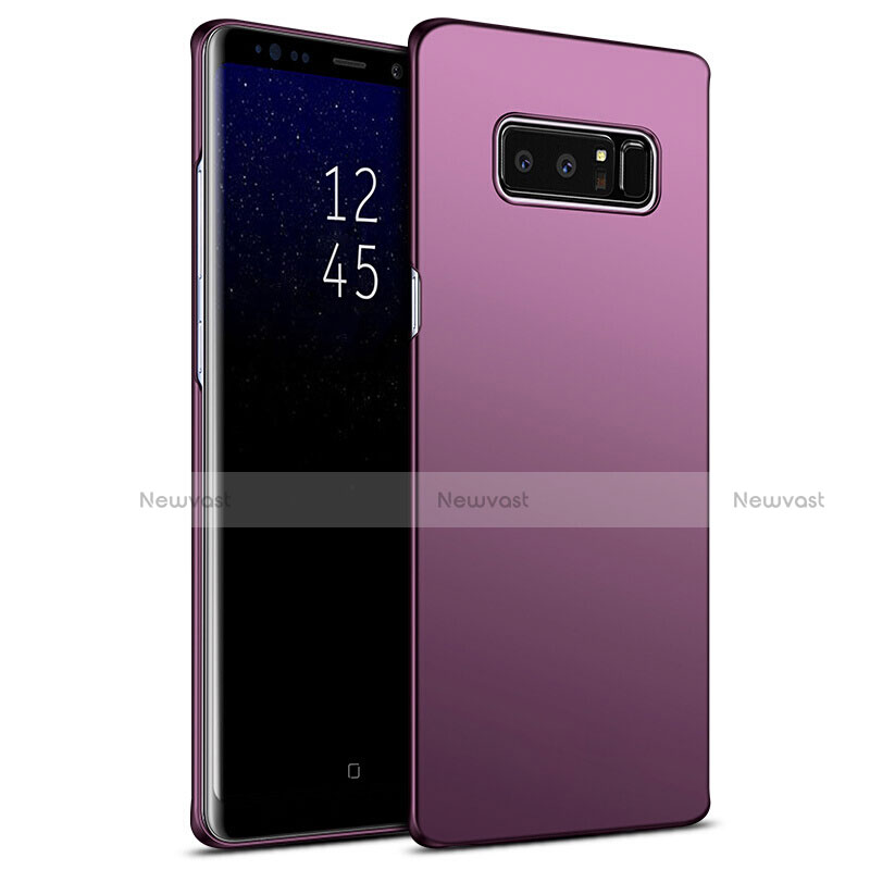 Hard Rigid Plastic Matte Finish Snap On Case M09 for Samsung Galaxy Note 8 Purple