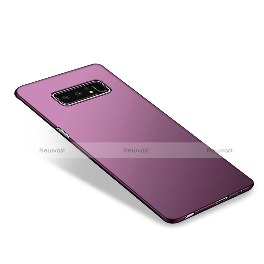 Hard Rigid Plastic Matte Finish Snap On Case M09 for Samsung Galaxy Note 8 Purple