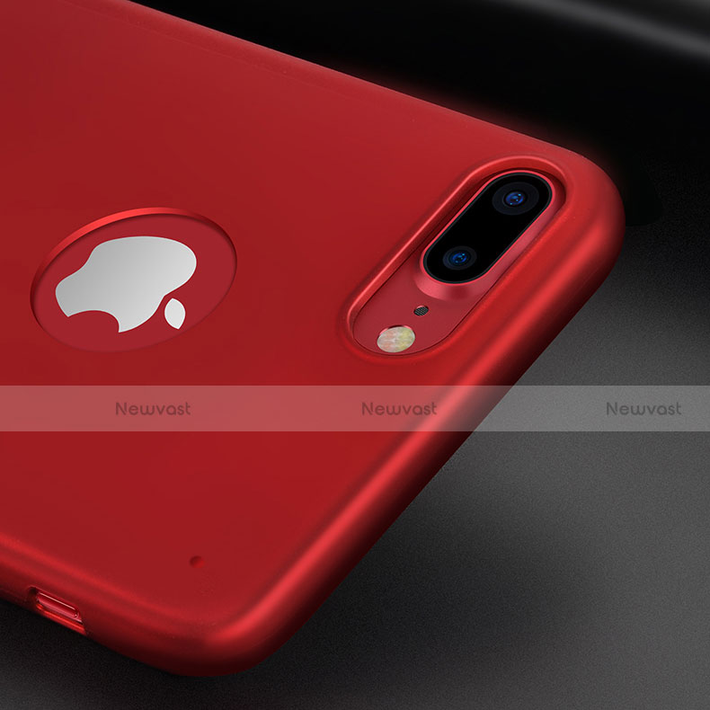 Hard Rigid Plastic Matte Finish Snap On Case M11 for Apple iPhone 8 Plus Red