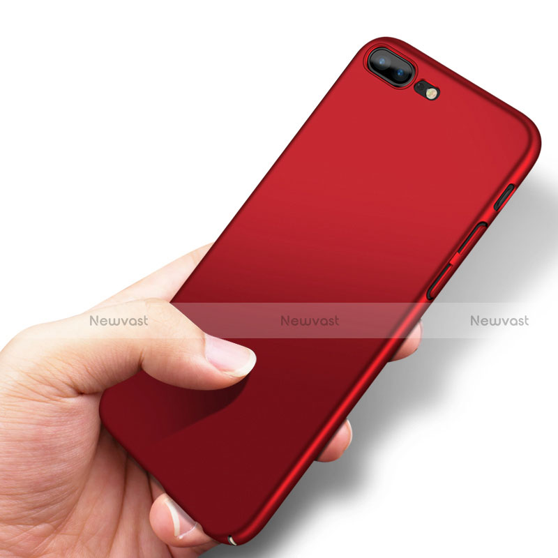 Hard Rigid Plastic Matte Finish Snap On Case M12 for Apple iPhone 7 Plus Red