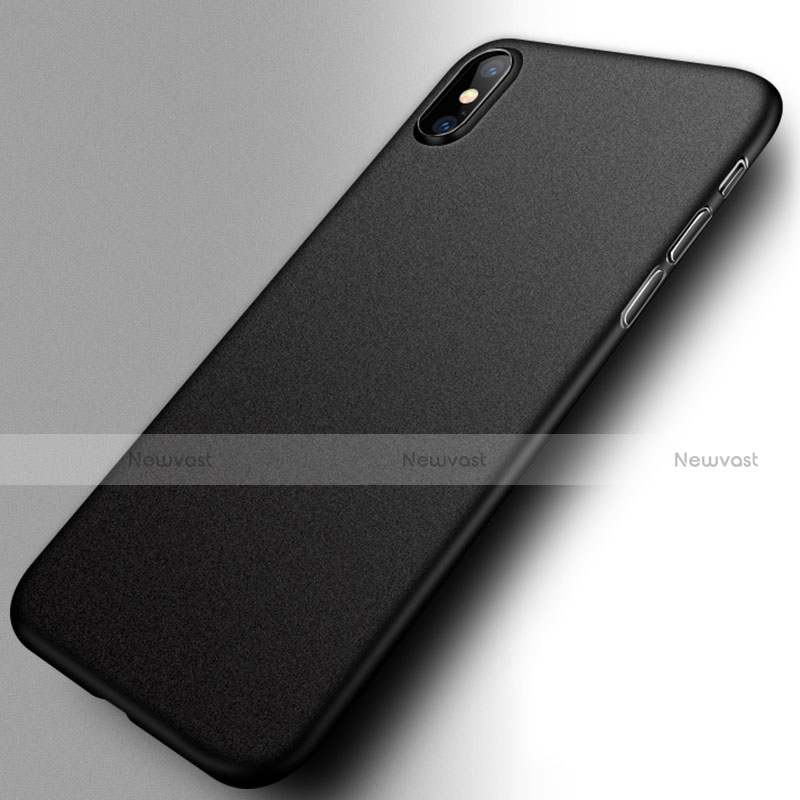 Hard Rigid Plastic Matte Finish Snap On Case M12 for Apple iPhone Xs Black