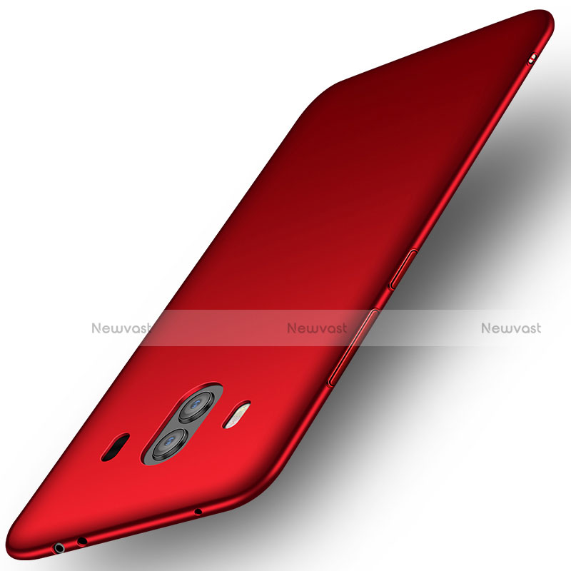 Hard Rigid Plastic Matte Finish Snap On Case M14 for Huawei Mate 10 Red