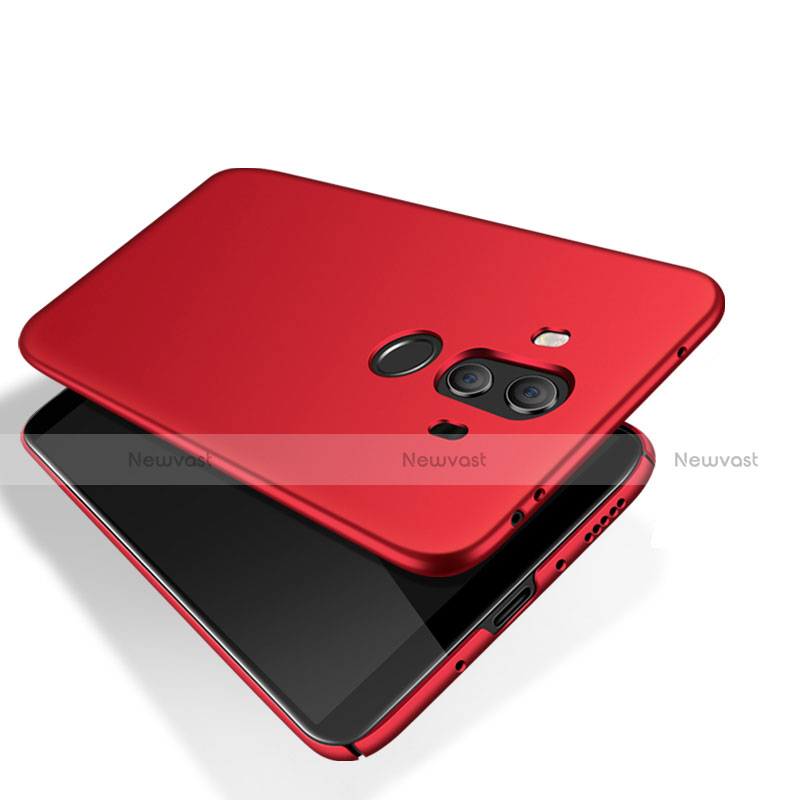 Hard Rigid Plastic Matte Finish Snap On Case M14 for Huawei Mate 10 Red