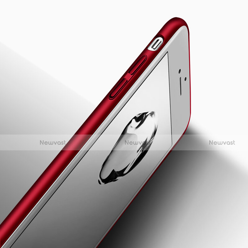 Hard Rigid Plastic Matte Finish Snap On Case P05 for Apple iPhone 6 Plus Red