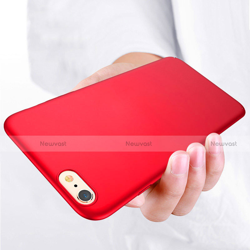 Hard Rigid Plastic Matte Finish Snap On Case Q03 for Apple iPhone 7 Red