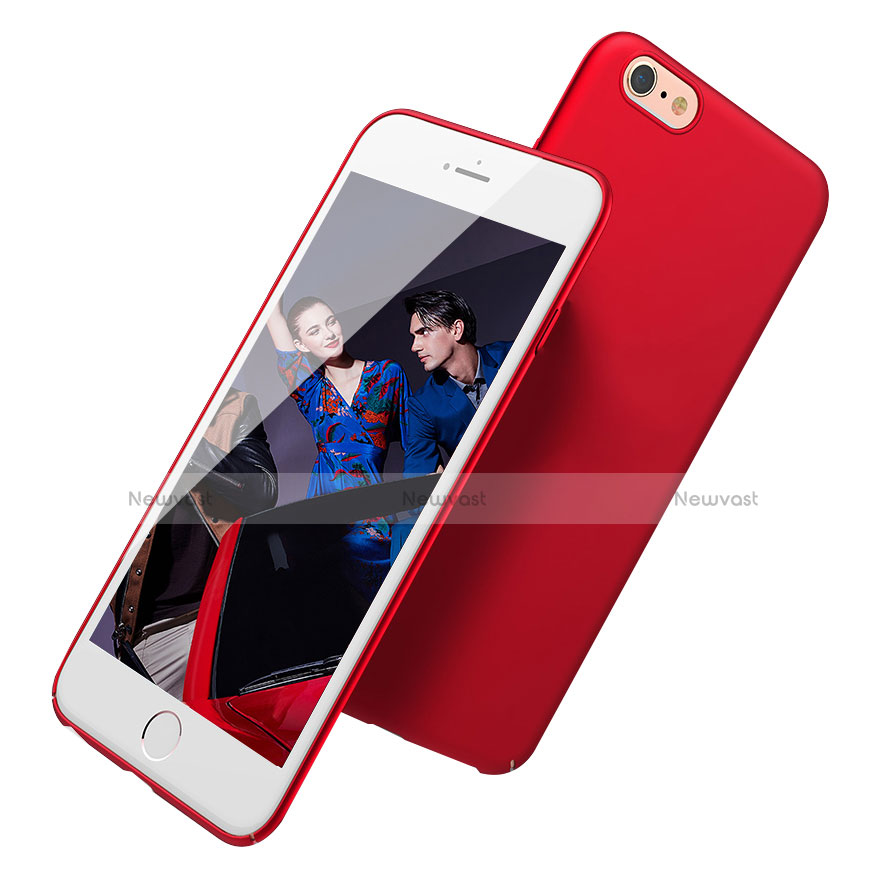 Hard Rigid Plastic Matte Finish Snap On Case Q03 for Apple iPhone 8 Red