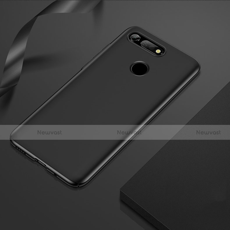 Hard Rigid Plastic Matte Finish Snap On Case Q04 for Huawei Honor V20 Black