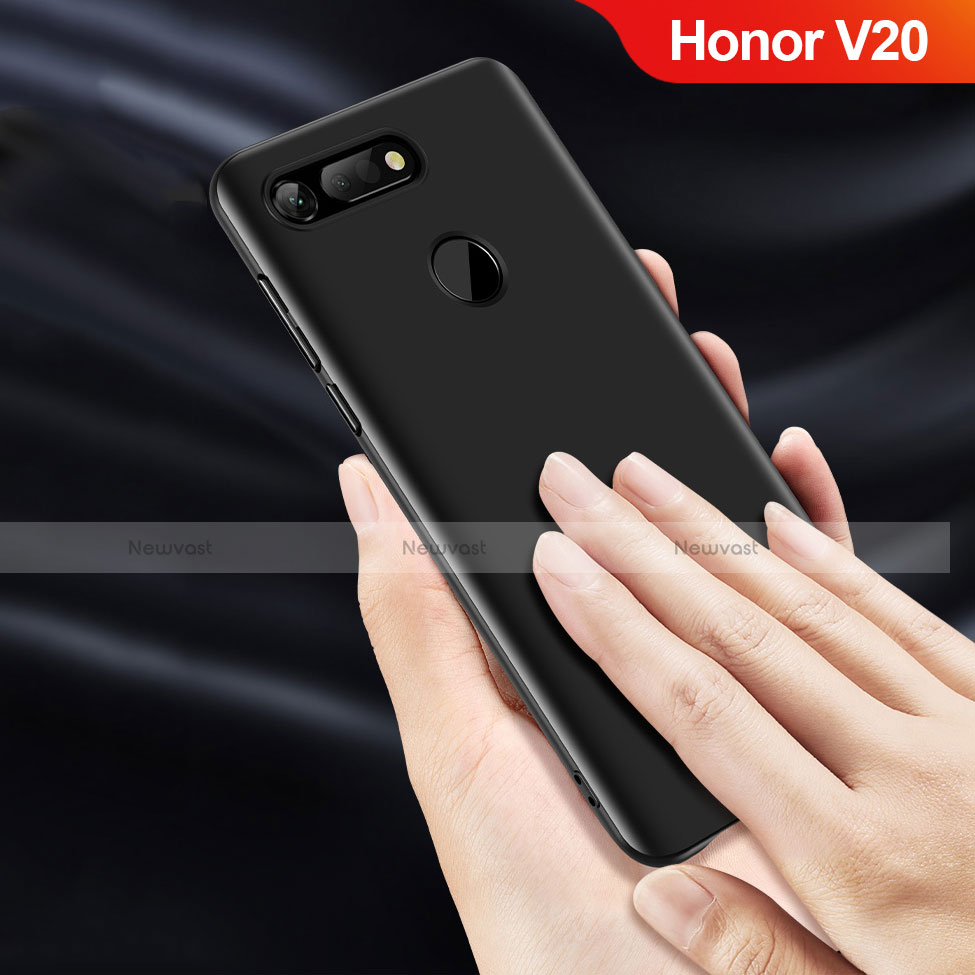 Hard Rigid Plastic Matte Finish Snap On Case Q04 for Huawei Honor View 20 Black