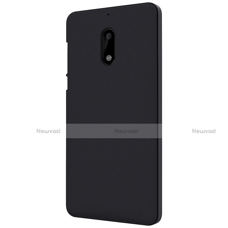 Hard Rigid Plastic Matte Finish Snap On Case R01 for Nokia 6 Black