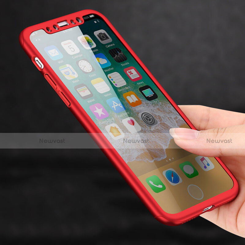 Hard Rigid Plastic Matte Finish Snap On Case S02 for Apple iPhone Xs Max Red