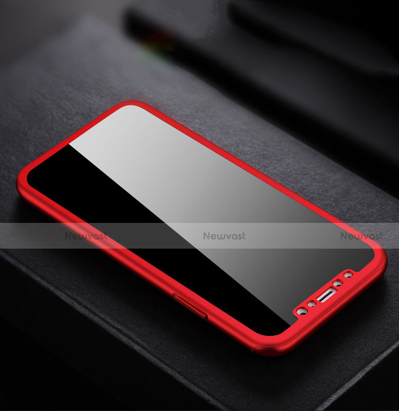 Hard Rigid Plastic Matte Finish Snap On Case S02 for Apple iPhone Xs Max Red