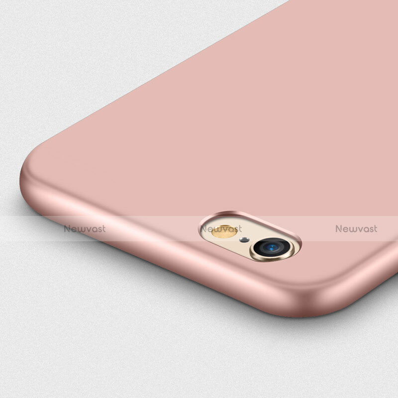 Hard Rigid Plastic Matte Finish Snap On Case with Finger Ring Stand A01 for Apple iPhone 6 Rose Gold