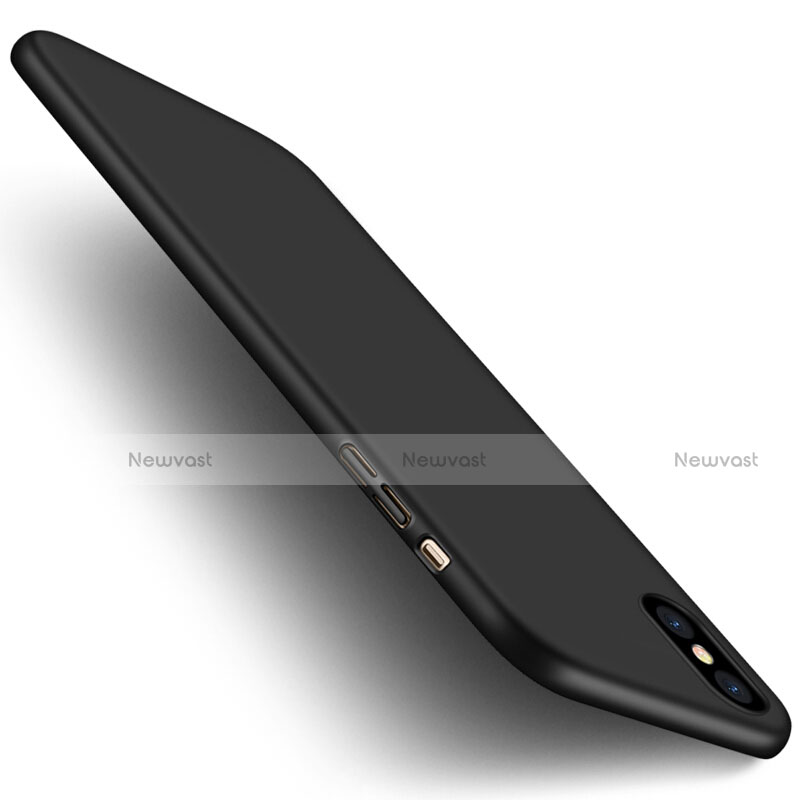 Hard Rigid Plastic Matte Finish Snap On Case with Finger Ring Stand for Apple iPhone Xs Max Black