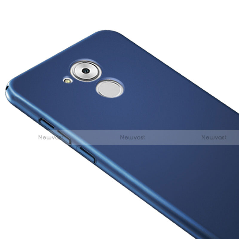 Hard Rigid Plastic Matte Finish Snap On Case with Finger Ring Stand for Huawei Honor 6C Blue