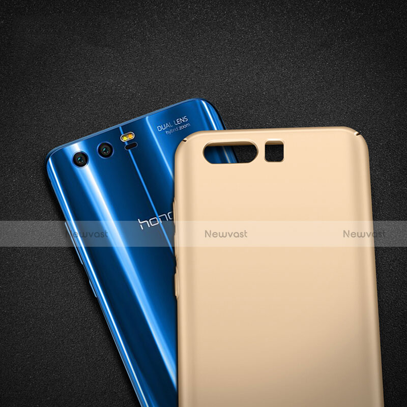 Hard Rigid Plastic Matte Finish Snap On Case with Finger Ring Stand for Huawei Honor 9 Gold