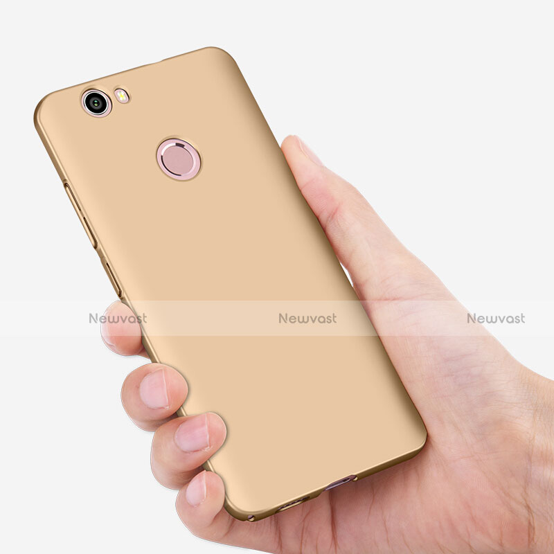 Hard Rigid Plastic Matte Finish Snap On Case with Finger Ring Stand for Huawei Nova Gold