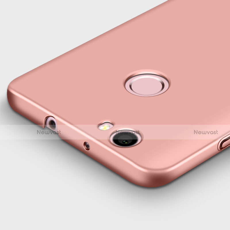 Hard Rigid Plastic Matte Finish Snap On Case with Finger Ring Stand for Huawei Nova Rose Gold