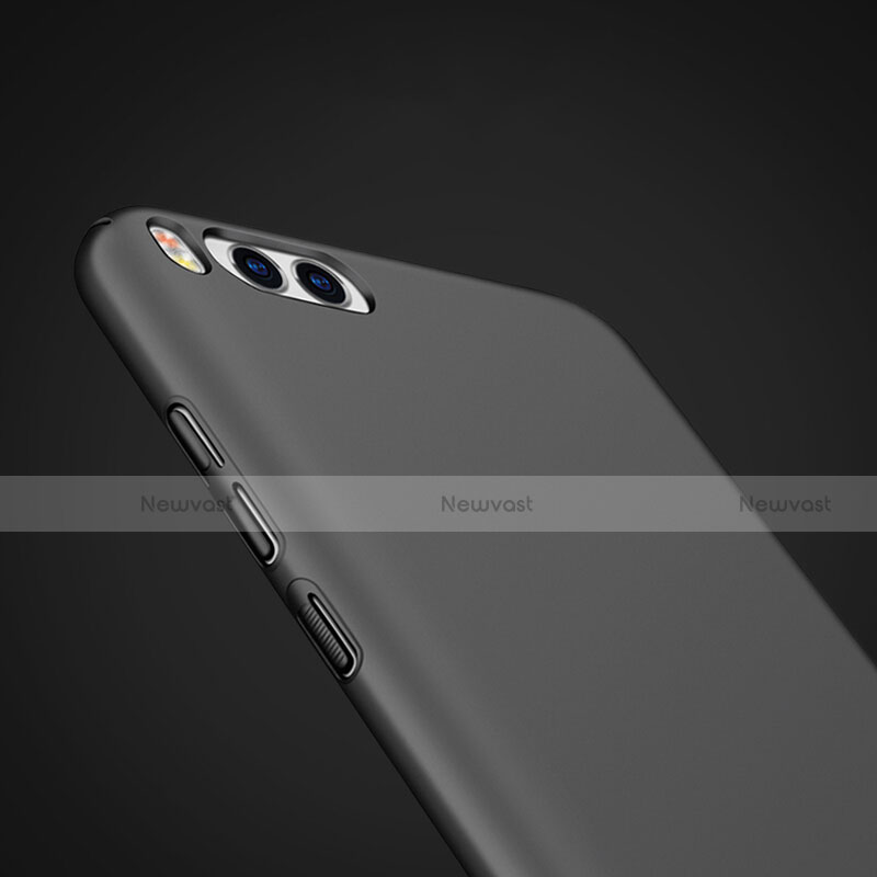 Hard Rigid Plastic Matte Finish Snap On Case with Finger Ring Stand for Xiaomi Mi 6 Black