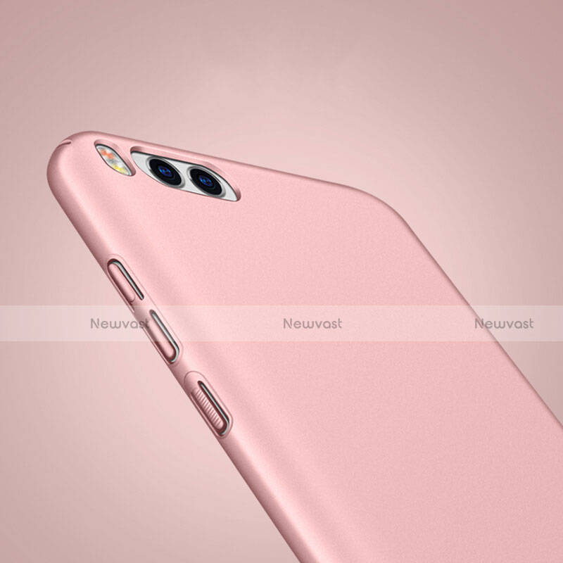 Hard Rigid Plastic Matte Finish Snap On Case with Finger Ring Stand for Xiaomi Mi 6 Pink