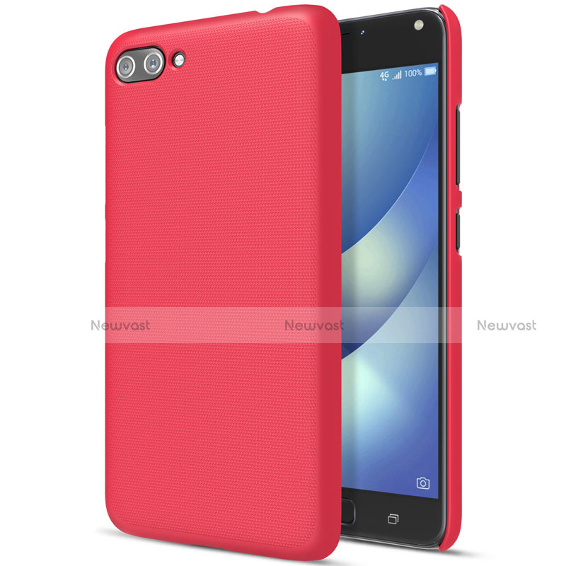 Hard Rigid Plastic Matte Finish Snap On Cover for Asus Zenfone 4 Max ZC554KL Red