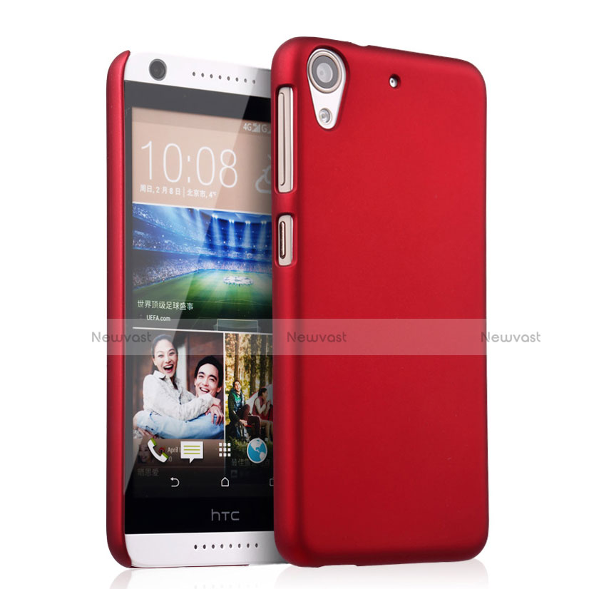 Hard Rigid Plastic Matte Finish Snap On Cover for HTC Desire 626 Red