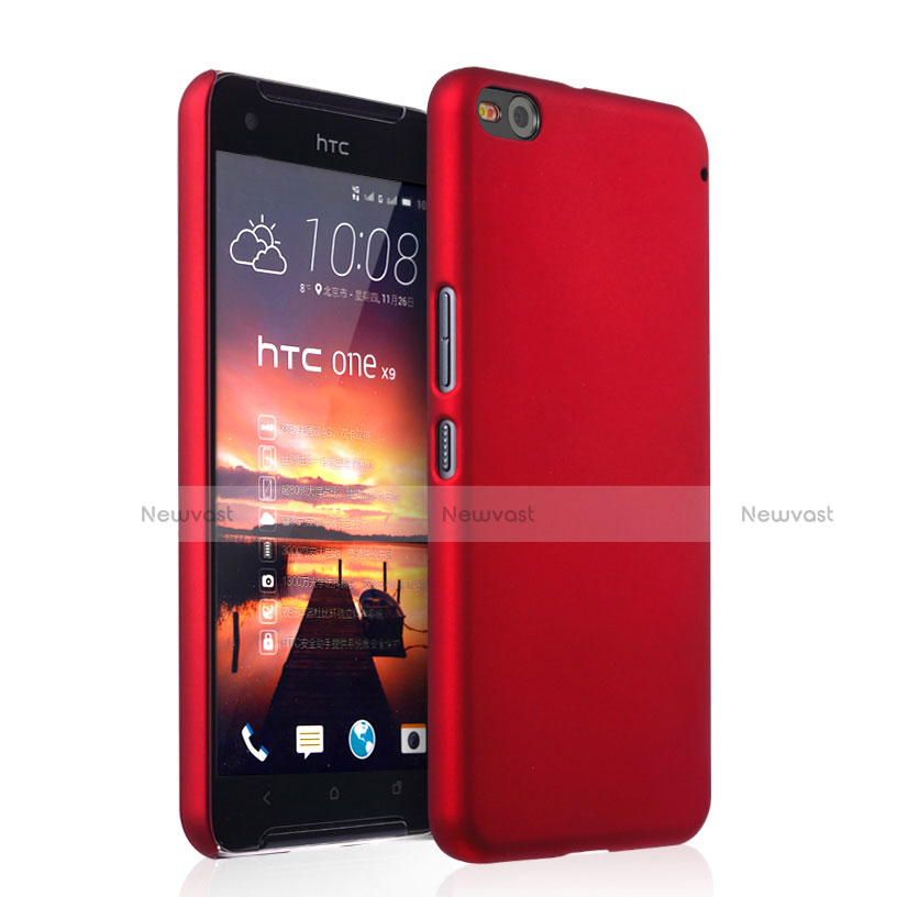 Hard Rigid Plastic Matte Finish Snap On Cover for HTC One X9 Red