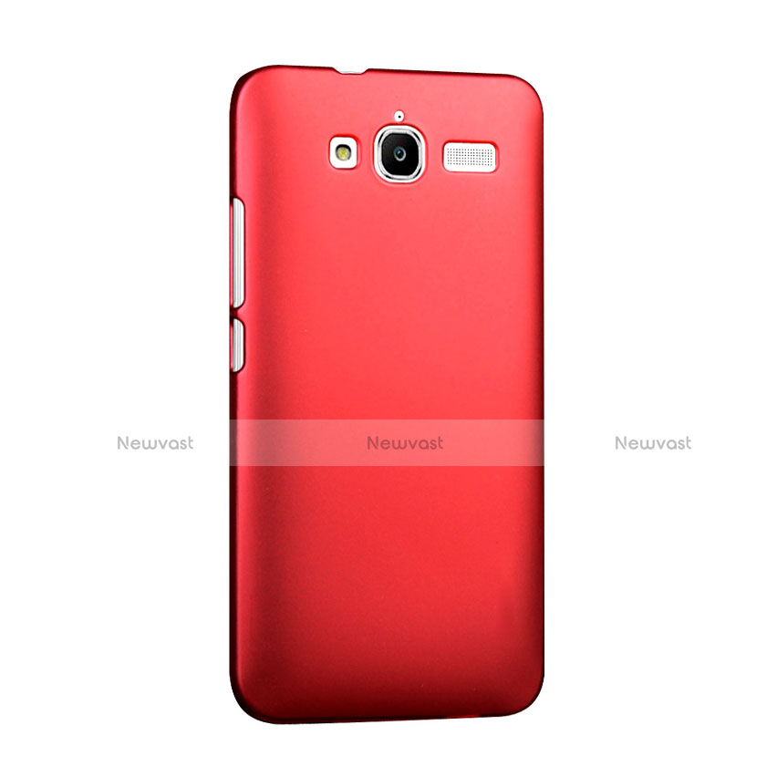 Hard Rigid Plastic Matte Finish Snap On Cover for Huawei Ascend GX1 Red