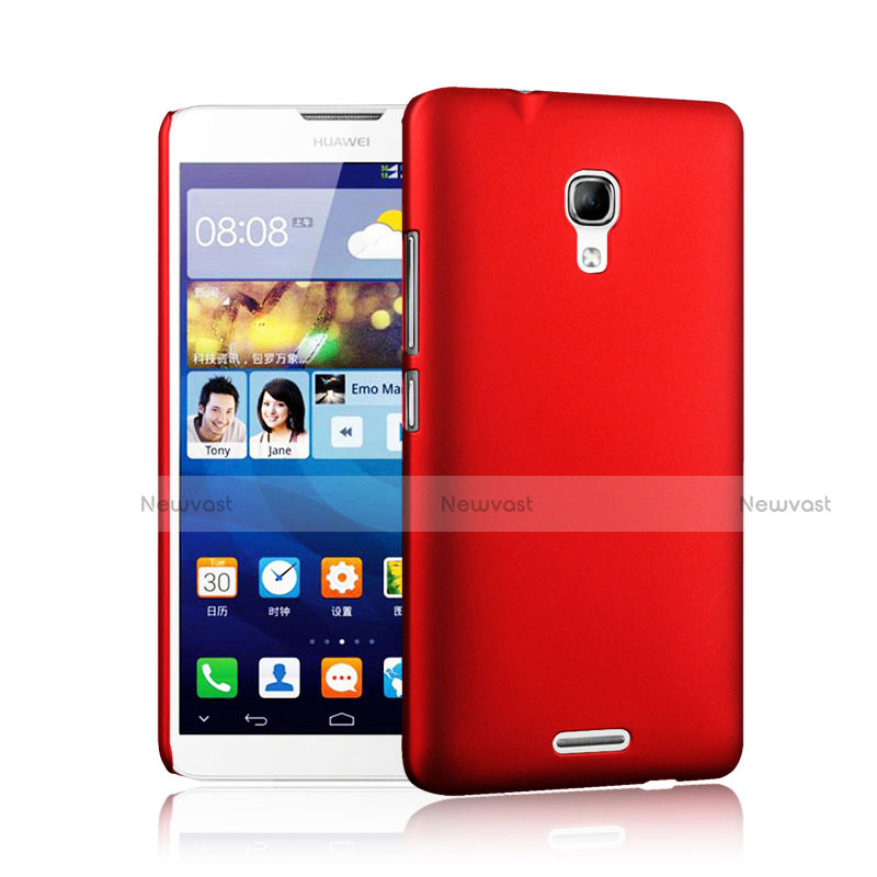 Hard Rigid Plastic Matte Finish Snap On Cover for Huawei Ascend Mate 2 Red