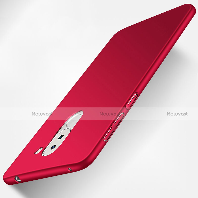 Hard Rigid Plastic Matte Finish Snap On Cover for Huawei GR5 (2017) Red