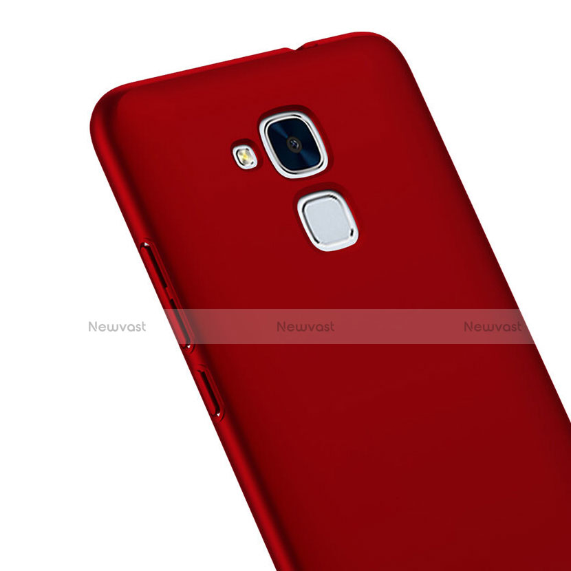 Hard Rigid Plastic Matte Finish Snap On Cover for Huawei GR5 Mini Red