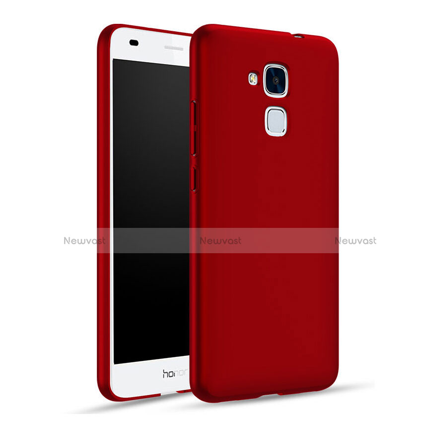 Hard Rigid Plastic Matte Finish Snap On Cover for Huawei Honor 7 Lite Red