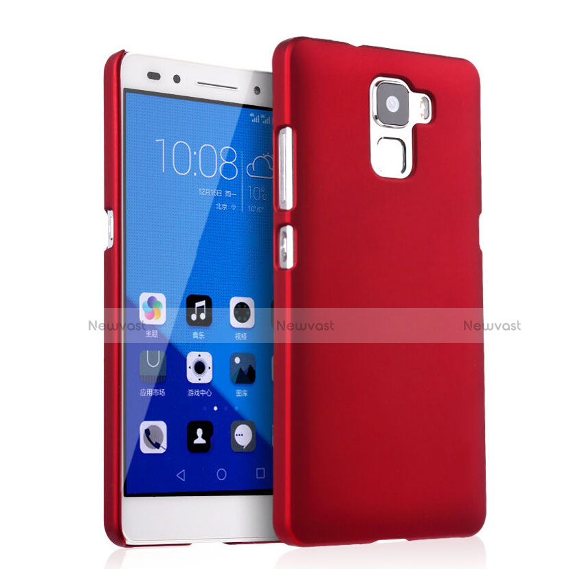 Hard Rigid Plastic Matte Finish Snap On Cover for Huawei Honor 7 Red