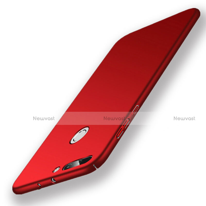 Hard Rigid Plastic Matte Finish Snap On Cover for Huawei Honor 8 Pro Red