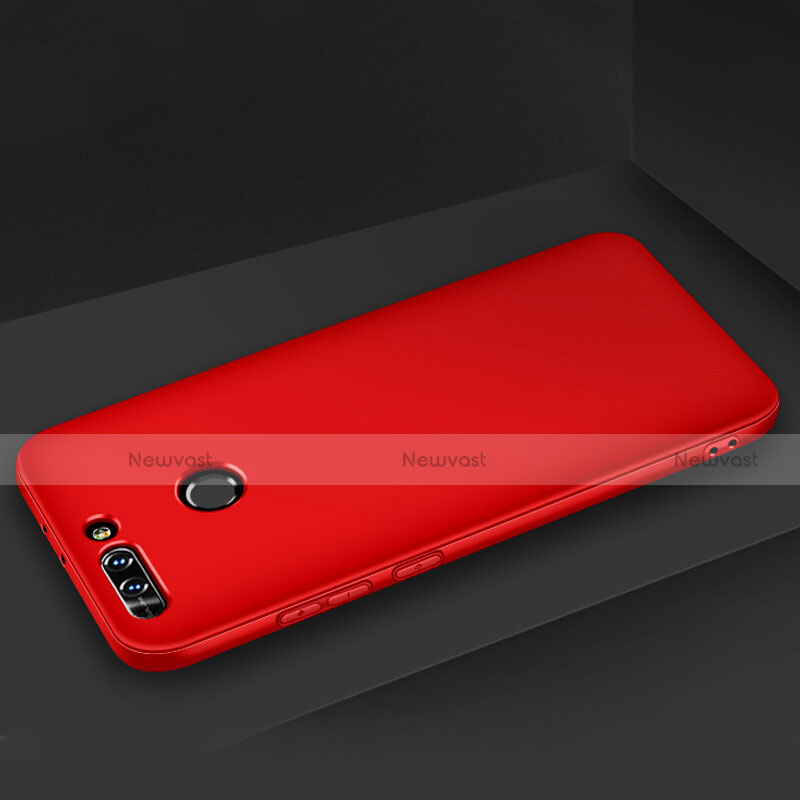 Hard Rigid Plastic Matte Finish Snap On Cover for Huawei Honor 8 Pro Red