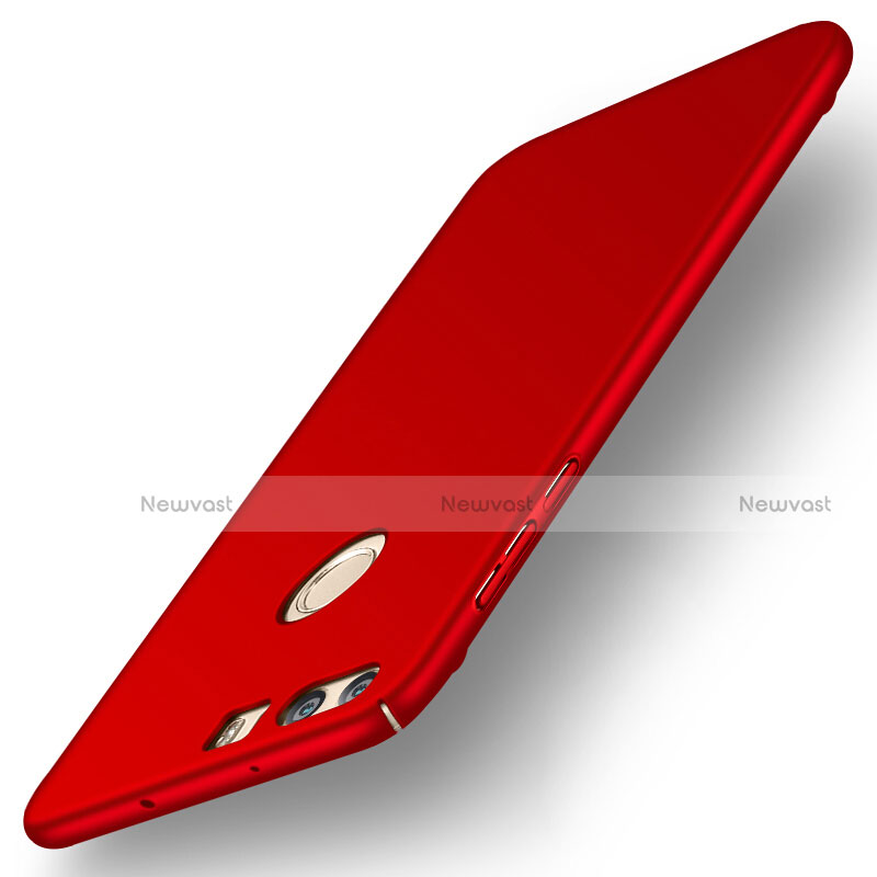 Hard Rigid Plastic Matte Finish Snap On Cover for Huawei Honor 8 Red