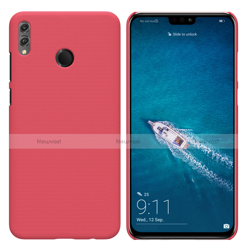 Hard Rigid Plastic Matte Finish Snap On Cover for Huawei Honor 8X Red