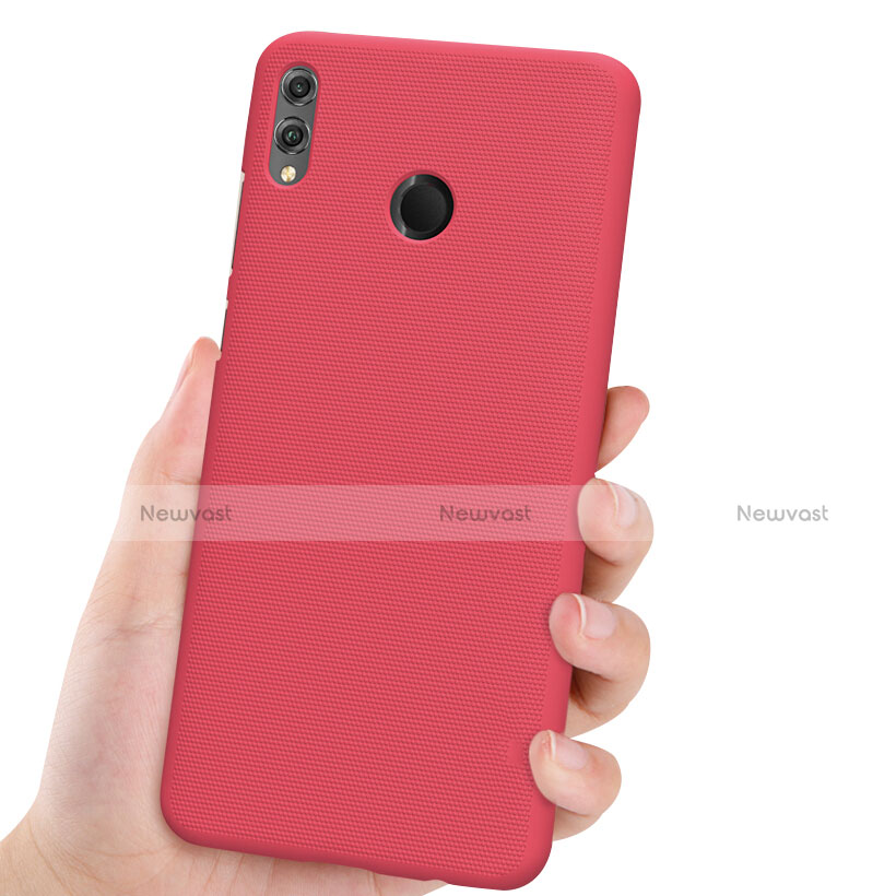 Hard Rigid Plastic Matte Finish Snap On Cover for Huawei Honor 8X Red