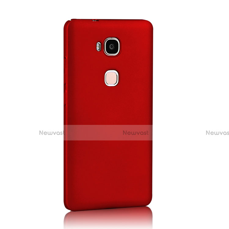 Hard Rigid Plastic Matte Finish Snap On Cover for Huawei Honor Play 5X Red