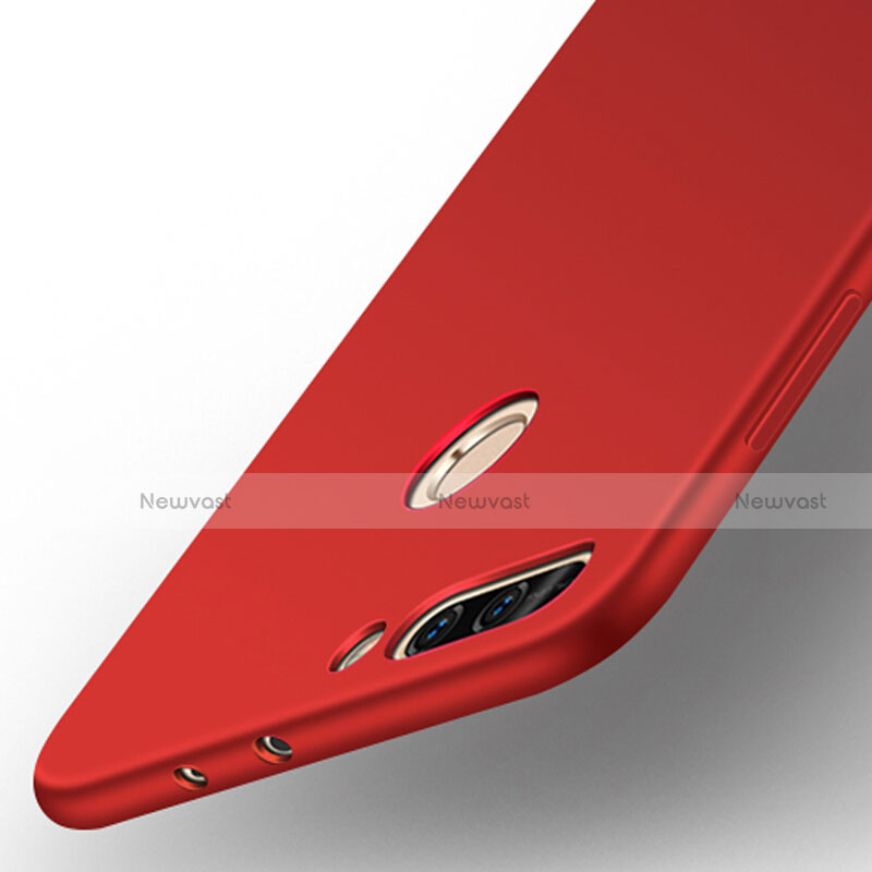 Hard Rigid Plastic Matte Finish Snap On Cover for Huawei Honor V9 Red