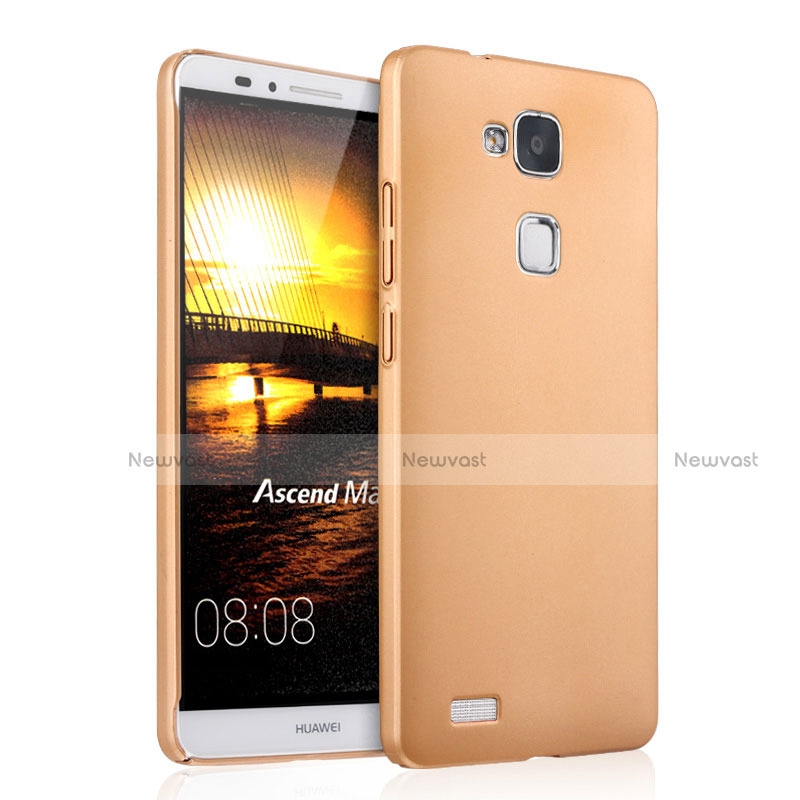 Hard Rigid Plastic Matte Finish Snap On Cover for Huawei Mate 7 Gold