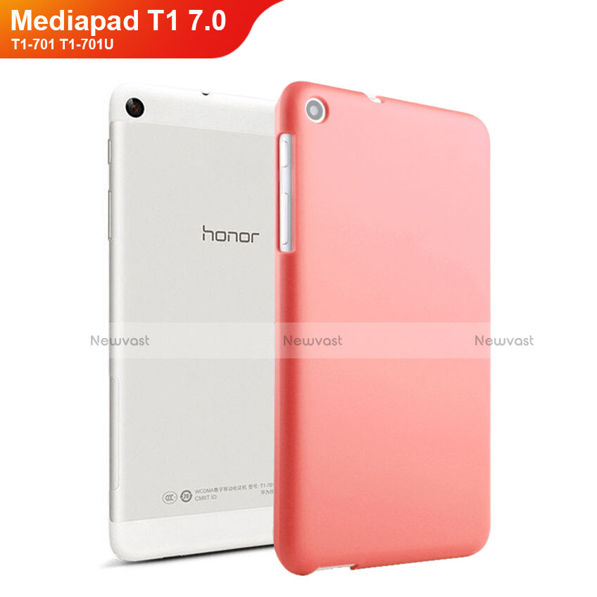 Hard Rigid Plastic Matte Finish Snap On Cover for Huawei Mediapad T2 7.0 BGO-DL09 BGO-L03 Red