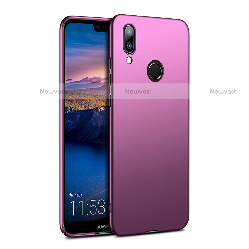 Hard Rigid Plastic Matte Finish Snap On Cover for Huawei Nova 3e Purple