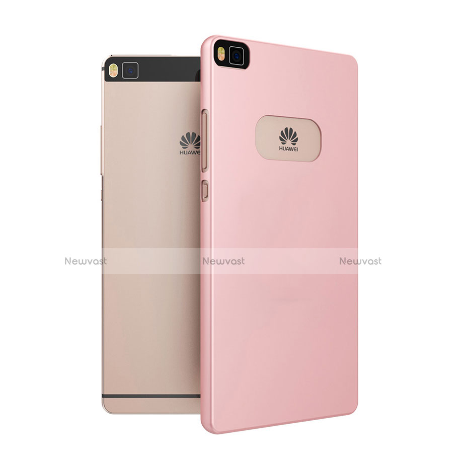 Hard Rigid Plastic Matte Finish Snap On Cover for Huawei P8 Pink